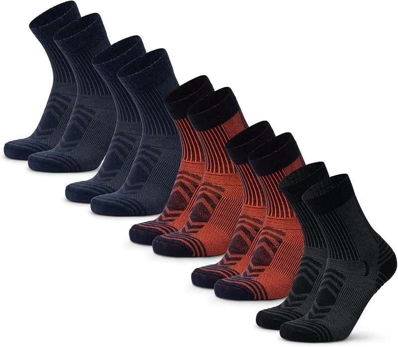 DANISH ENDURANCE Calze Trekking Leggere Lana, Anti-Vesciche, 1 o 5 Paia — Abbigliamento riscaldato