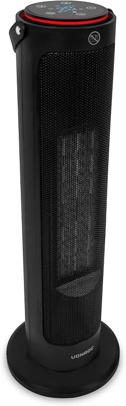 VONROC Termoventilatore a Colonna 2000W – Riscaldamento Rapido, Modalità ECO, Oscillazione, Termostato Digitale 15–35°C, Timer 1–9H, Telecomando, Base Stabile – Per Stanze fino a 20 m²
