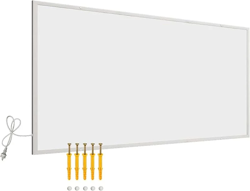 Wiltec Pannello radiante a infrarossi 700W 1220x620x15 mm, Pannello elettrico per riscaldamento IR