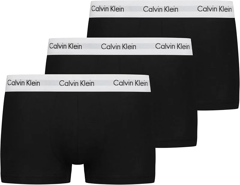 Calvin Klein Herren 3er Pack Boxershorts Low Rise Trunks Unterwäsche — Abbigliamento riscaldato