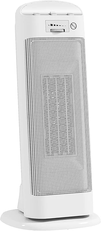 HOMCOM Stufa Elettrica Ceramica 2000W Termoventilatore 4 Modalità Bianco — Riscaldamento