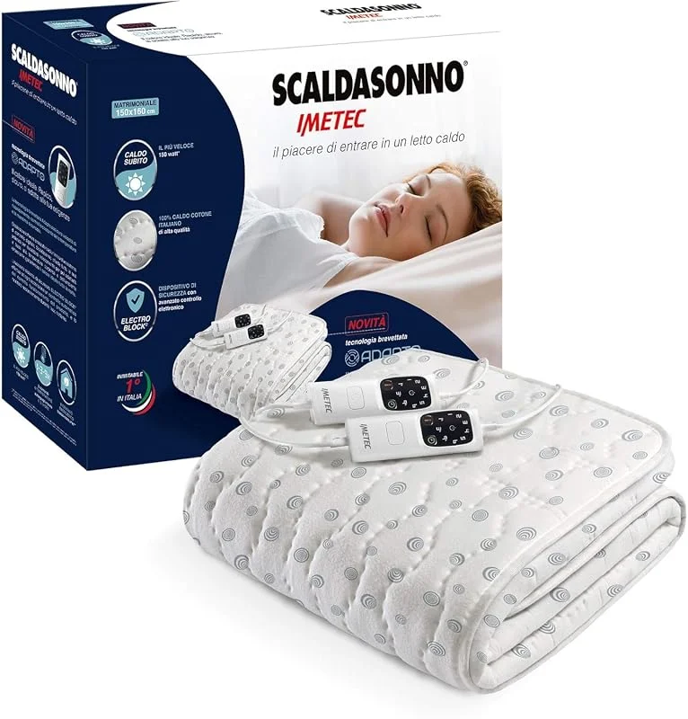 Imetec Adapto Purity Cotone Antibatterico Matrimoniale — Riscaldamento