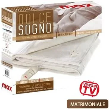 SCALDALETTO COPERTA RISCALDANTE SCALDA LETTO TERMOCOPERTA MATRIMONIALE 160X150CM — Casa e cucina