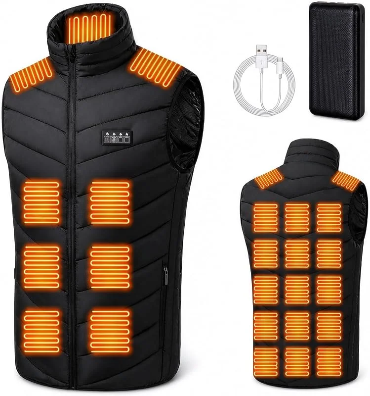 Todeco Gilet riscaldante per uomo e donna, taglia XL — Abbigliamento riscaldato