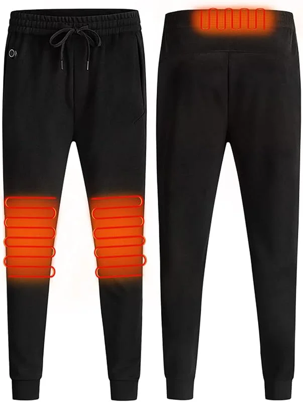 Pantaloni Riscaldanti Caldi 3 Cuscinetti Riscaldanti 3 Controlli della Temperatura Pantaloni Riscaldati Elettrici per Sci Invernale in Bicicletta All'Aperto — Abbigliamento riscaldato
