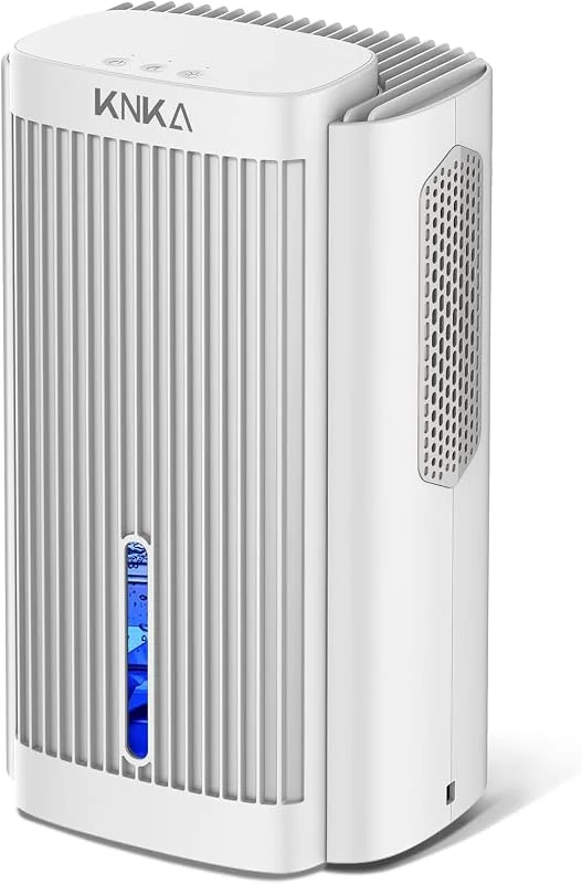 KNKA Deumidificatore 1, 1 L, giorno, rumore inferiore a 28 dB, bianco