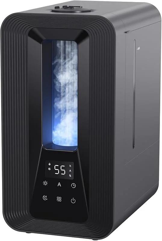 AROEVE 5L Umidificatore Ambiente Nebbia Fresca Top-Fill 50H, 25dB Silenzioso