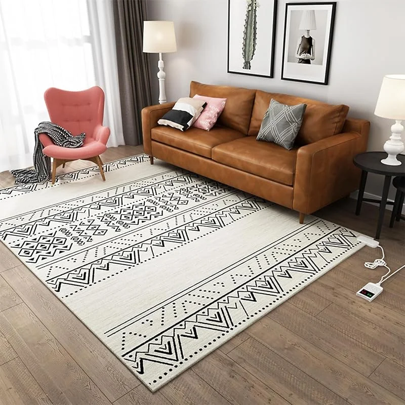 Tappeto Riscaldante in Grafene Regolabile in Temperatura, Grande Riscaldatore per Tappeti Marocchino, Tappetino Riscaldante A Infrarossi Portatile per Yoga, per Ufficio, Cam, 2, 80 * 120cm, 31 * 47in — Riscaldamento