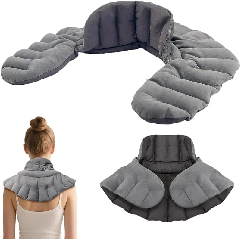 Scaldacollo Cervicale, 1, 1 kg Cuscino Riscaldante Microonde, Scaldacollo e Scaldaspalle, Fascia Cervicale Riscaldante, Scalda Collo Cervicali, Cuscino Termico Microonde, Termoforo Cereali — Riscaldamento