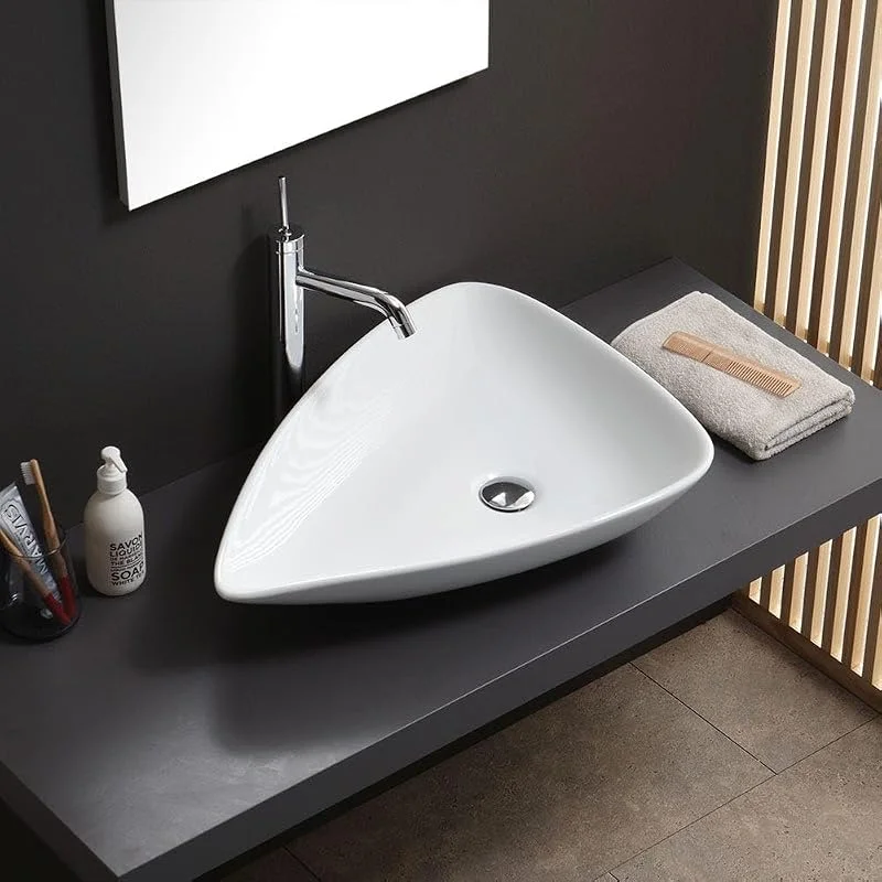 Kiamami Valentina - Lavabo Da Appoggio Forma A Goccia In Ceramica Design Moderno — Riscaldamento