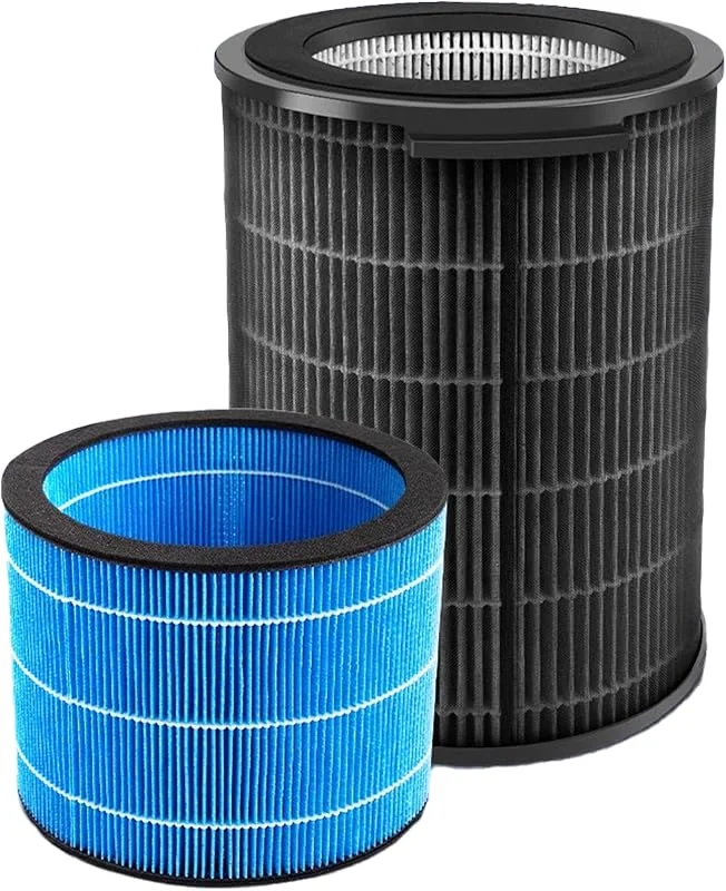 FY3437 FY3455 - Set di filtri di ricambio per purificatore d'aria e umidificatore Philips AC3737, 10 Series 3000 2 in 1 H13 HEPA + filtro a carbone attivo e filtro umidificazione (filtro di ricambio