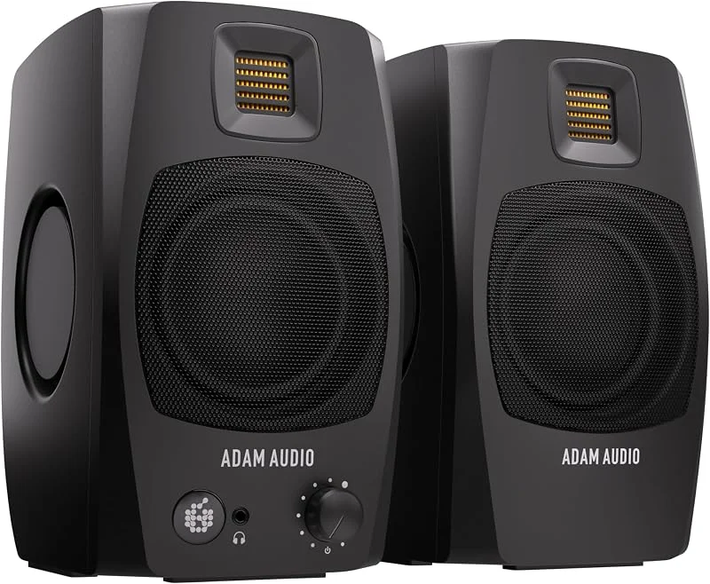 Sistema di monitoraggio attivo da desktop ADAM Audio D3V con connessione USB-C (coppia, nero) — Umidificatore