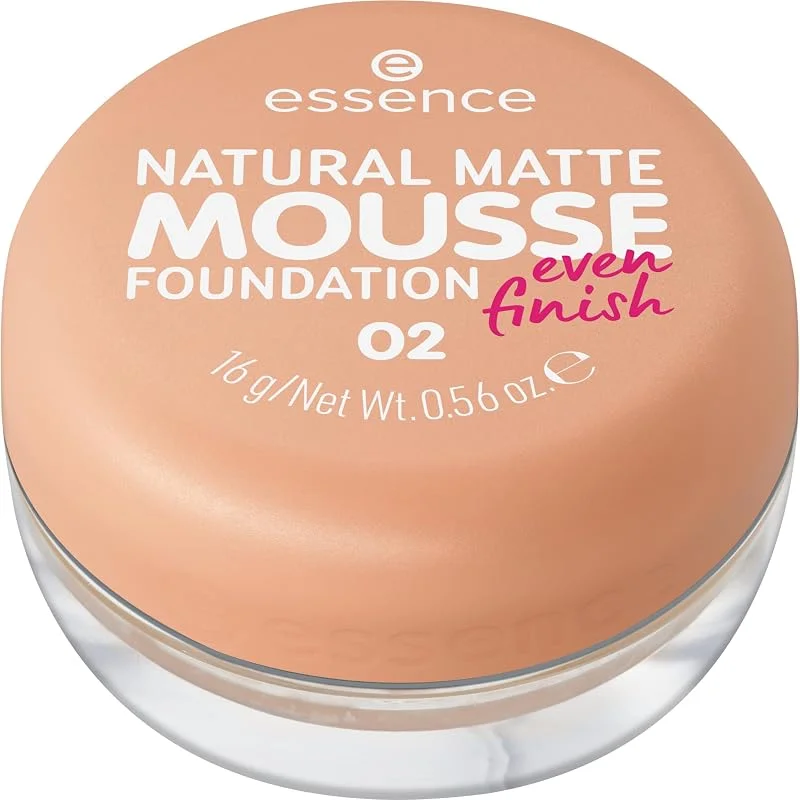 essence Fondotinta NATURAL MATTE MOUSSE finish opaco (16g) — Trucco